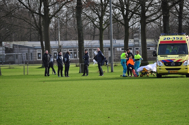 Keeper raakt gewond tijdens training RKC aan de Akkerlaan Waalwijk