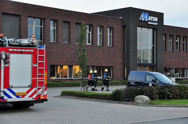Automatisch brandalarm bij Maton Groep aan de Van Hilststraat Waalwijk