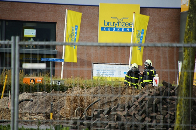 Regenwater veroorzaakt gaslek in Waalwijk